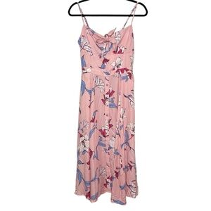 Yumi Kim Pretty Woman Dress Size Medium Pink Blue Floral Sundress NWT